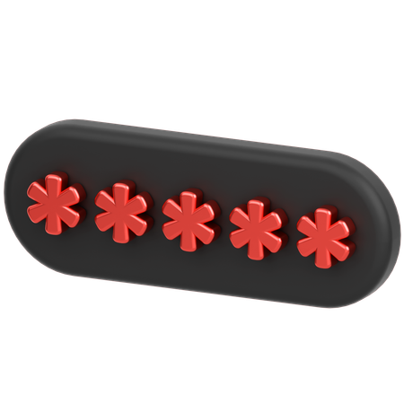 Pin Code  3D Icon