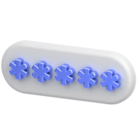 Pin Code  3D Icon