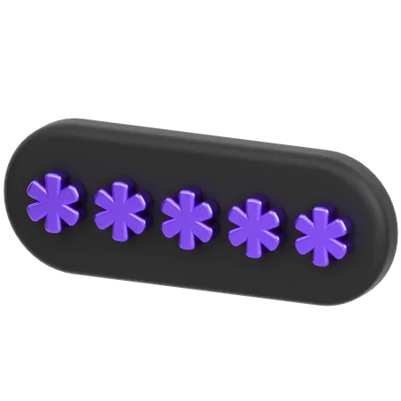 Pin Code  3D Icon