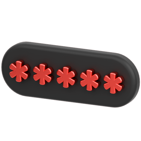 Pin Code  3D Icon