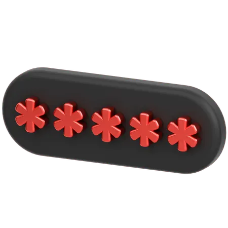Pin Code  3D Icon