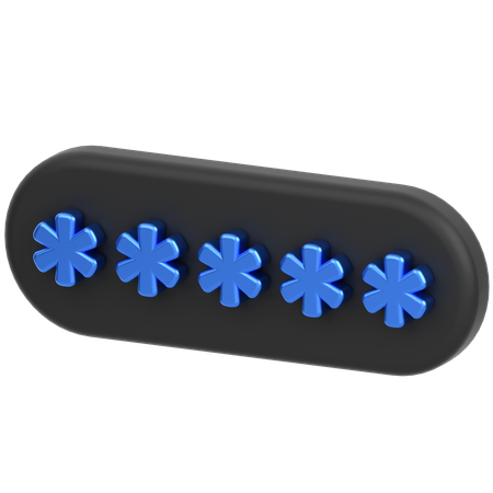 Pin Code  3D Icon