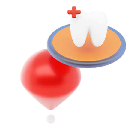 Broche de cuidados dentários  3D Icon