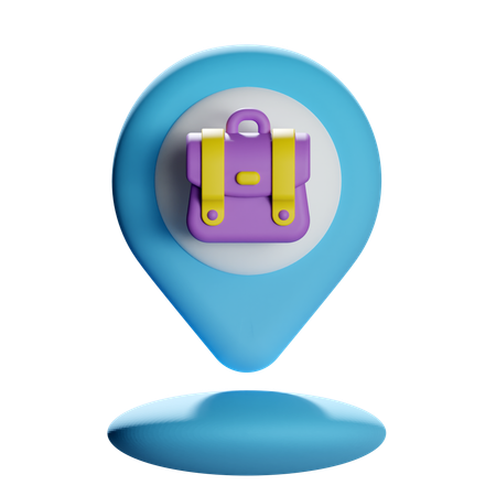 Pin de localização da pasta  3D Icon