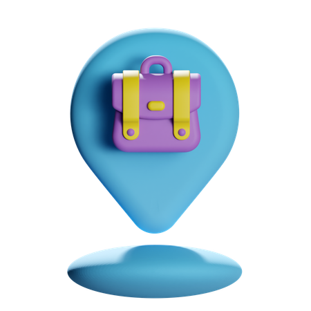Pin de localização da pasta  3D Icon