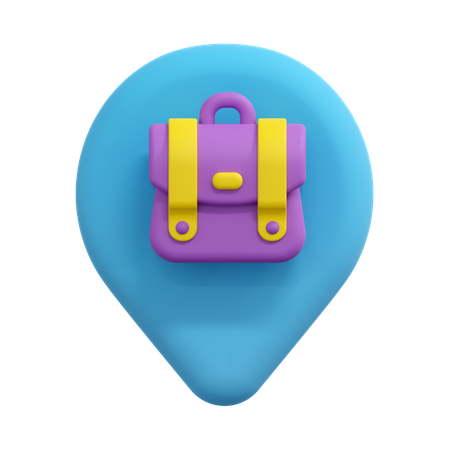 Pin de localização da pasta  3D Icon