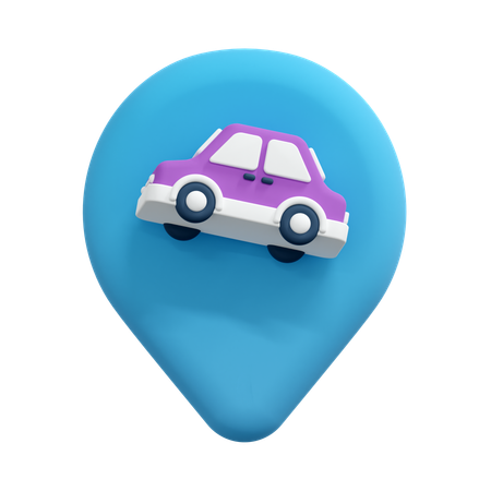 Pino de localização do carro  3D Icon