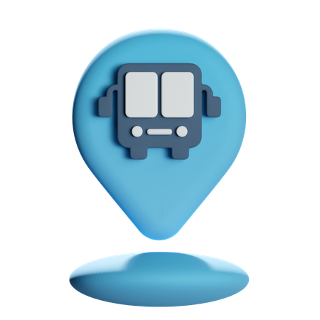 Pino de localização do ônibus  3D Icon