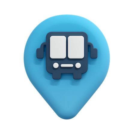 Pino de localização do ônibus  3D Icon