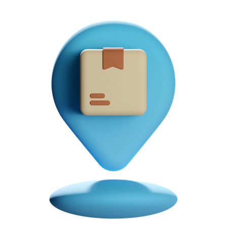 PIN de localização do pacote  3D Icon
