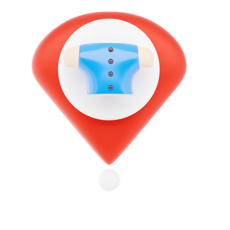 Broche de loja de roupas  3D Icon