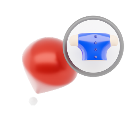 Broche de loja de roupas  3D Icon