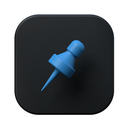 Alfiler de papel  3D Icon