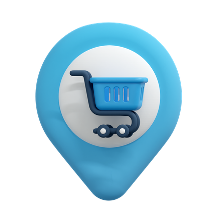 Pin de ubicación de compras  3D Icon