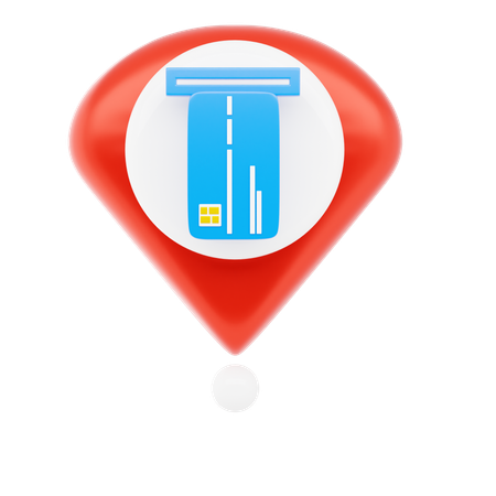 Pin de cajero automático  3D Icon