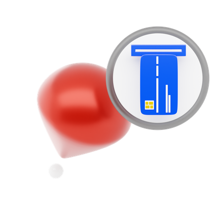Pin de cajero automático  3D Icon