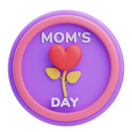 Broche de dia das mães  3D Icon