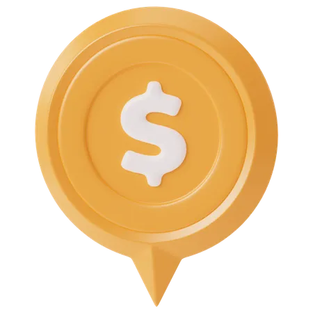 Alfiler de dólar  3D Icon