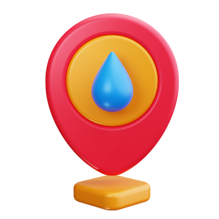 Pin Drop  3D Icon