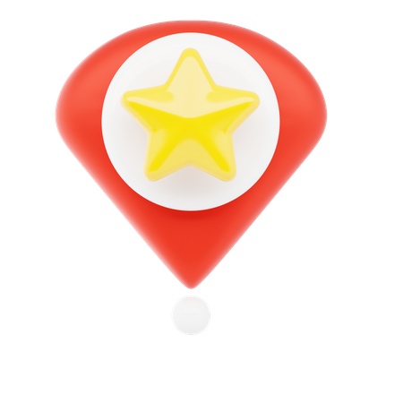 Alfinete favorito  3D Icon