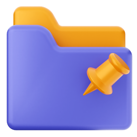 Pin Folder  3D Icon