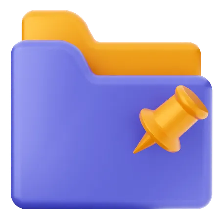 Pin Folder  3D Icon