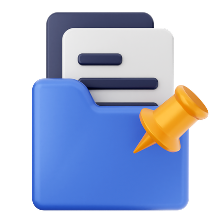 Pin Folder  3D Icon