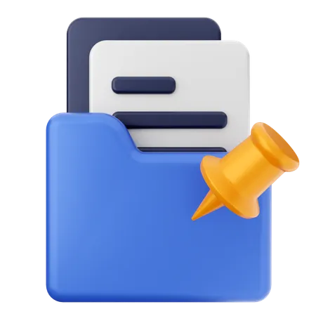 Pin Folder  3D Icon