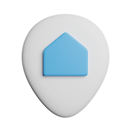 Pin Home  3D Icon