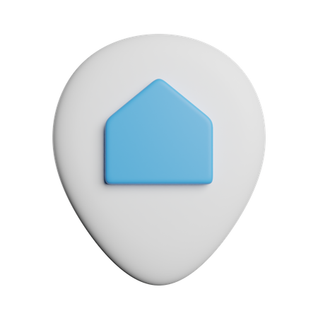 Pin Home  3D Icon