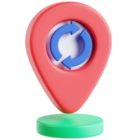 Pin Location  3D Icon