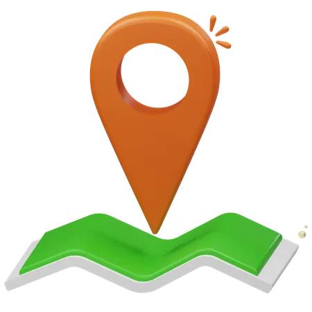 Pin Location  3D Icon