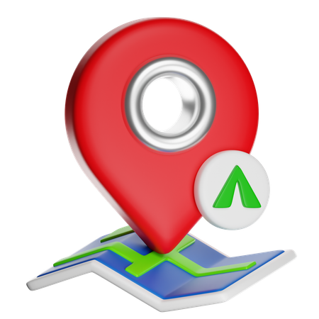 Pin location  3D Icon