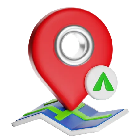 Pin location  3D Icon