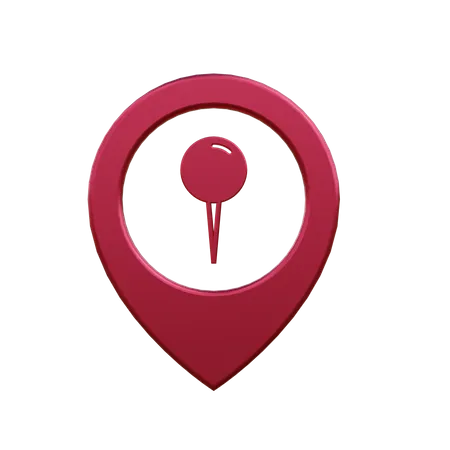 Pin location  3D Icon