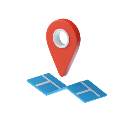 Pin Location  3D Illustration