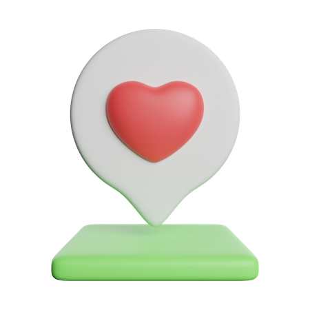 Pin Love  3D Icon