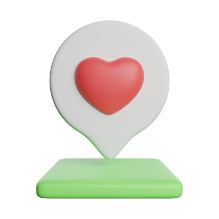 Pin Love  3D Icon