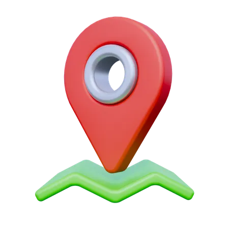 Pin Map  3D Icon