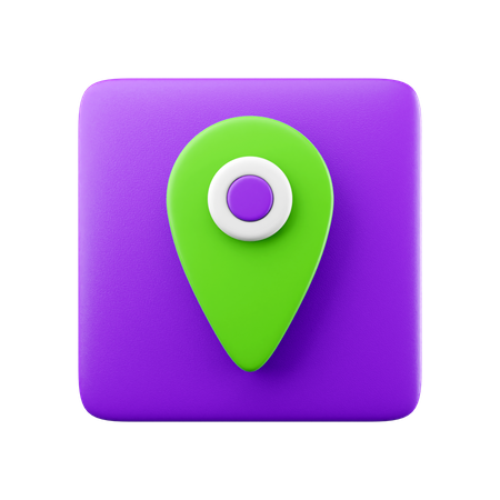 Pin Map  3D Icon