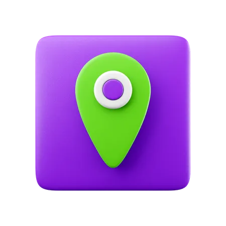 Pin Map  3D Icon