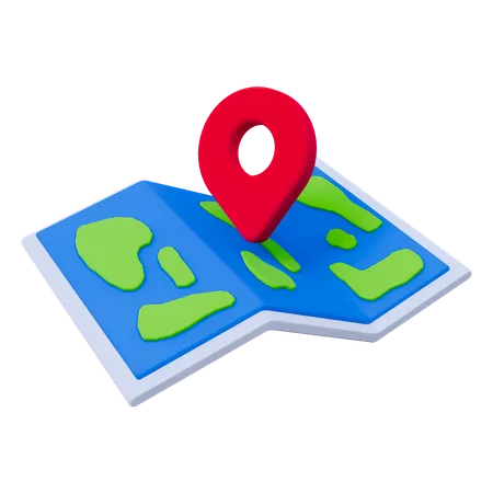 Pin Map Location  3D Icon