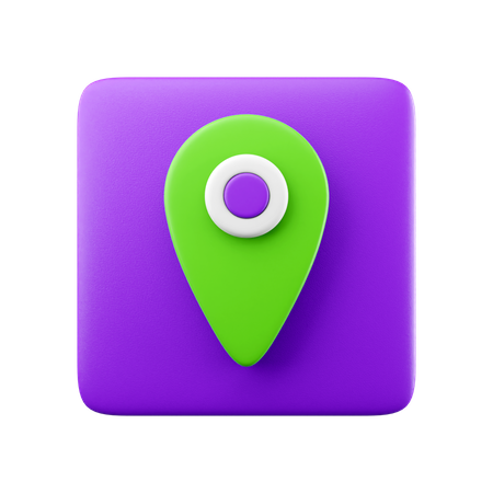 Mapa de pines  3D Icon