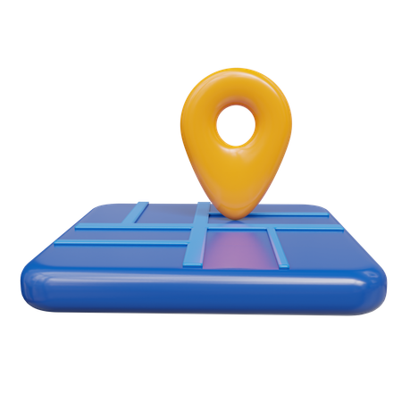 Fixar localização no mapa  3D Icon