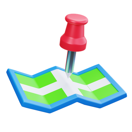 Pin Maps  3D Icon