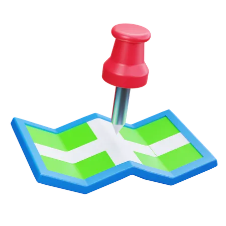 Pin Maps  3D Icon