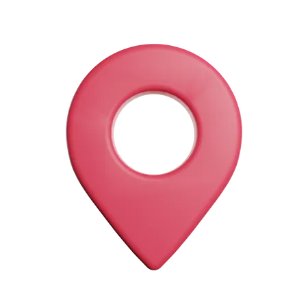 Pin Navigation  3D Illustration