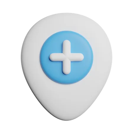 Pin Plus  3D Icon