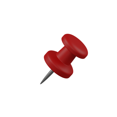 Pin Push  3D Icon