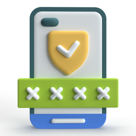 Pin Security  3D Icon